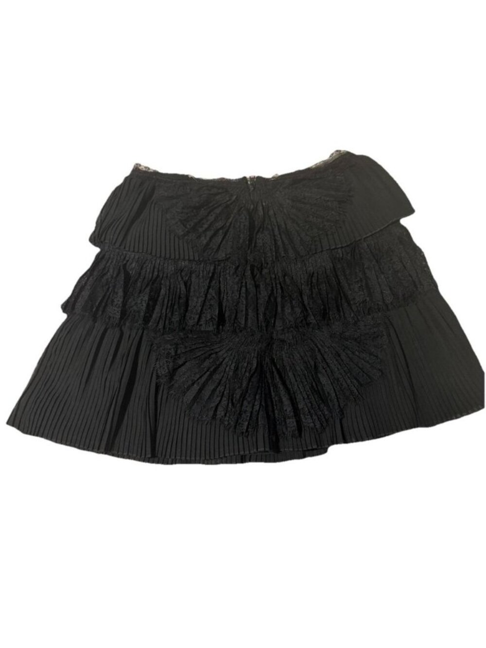 Alice + Olivia Iggy Pleated Lace Mini Skirt - Picture 5 of 8